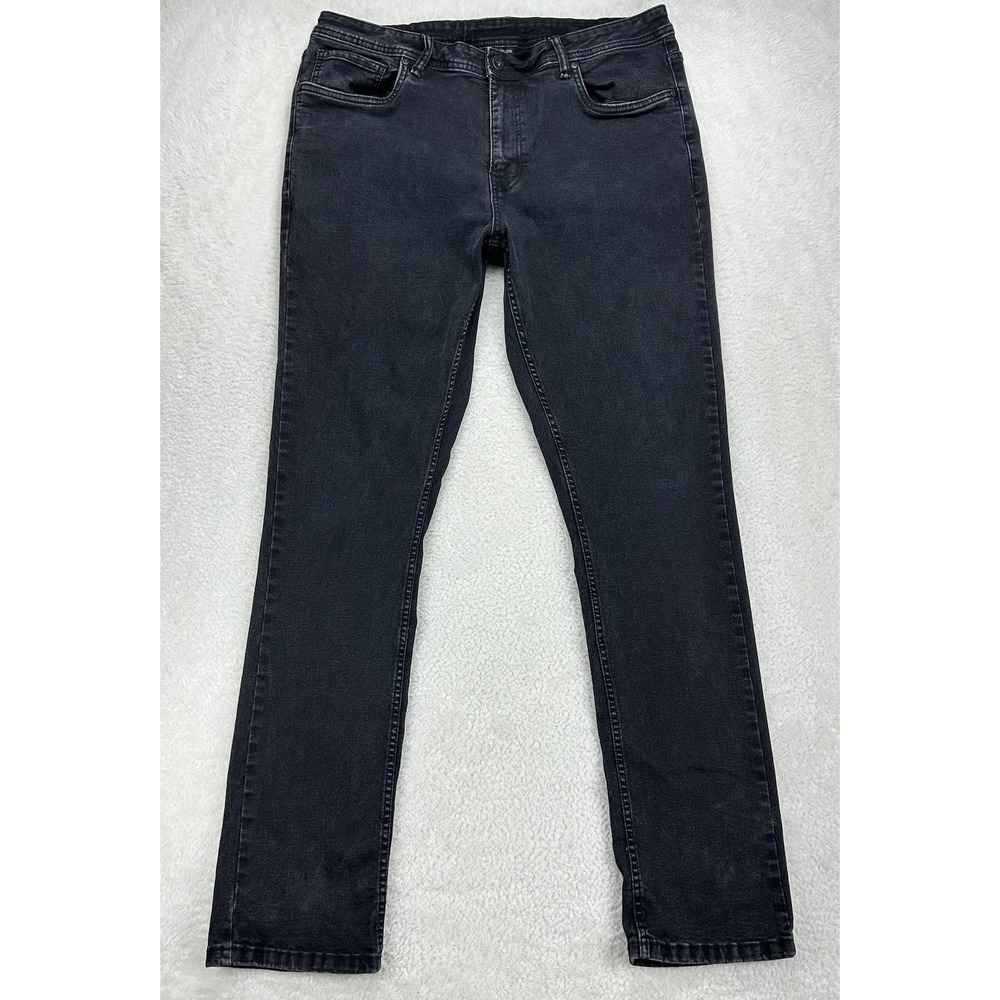 The Perfect Jean NYC Mens 38x34 Black Slim Fit‎ Stretch Denim Streetwear Urban